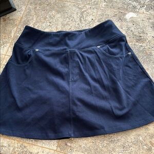 Ruby Ribbon Blue Skater Mini Skirt/skort Athletic